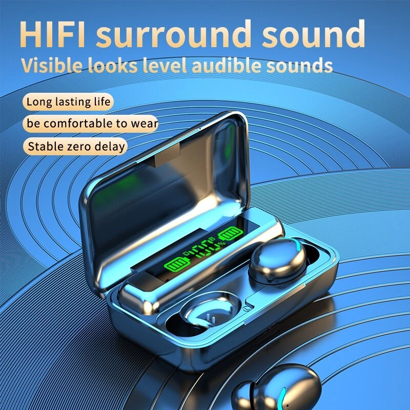 Bluetooth Earbuds TWS 5.3 For Phones Laptop Tablet Wireless Earphone Waterproof  - Image 3 of 4