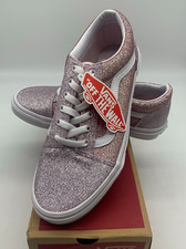 VANS 2 Tone Glitter Pink Old Skool Shoes - Sz: 7US