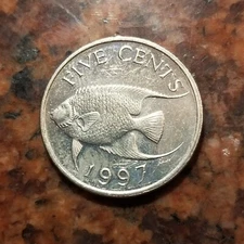 1997 BERMUDA 5 CENTS COIN - #B1437