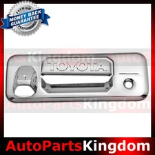 14-22 Toyota Tundra Triple Chrome Plated Tailgate Handle Cover+Camera Hole