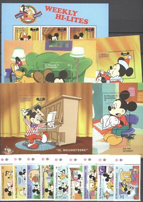 Walt Disney - St.Vincent - 4330-4344, Bl.450-453 ** MNH 1998