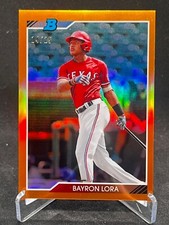 2020 Bowman Heritage Chrome Orange Refractors #92CPBL Bayron Lora 14/25