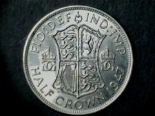 George VI 1947, Half Crown, Cupro nickel, bare head, 2nd coinage. Grade Ex Fine.