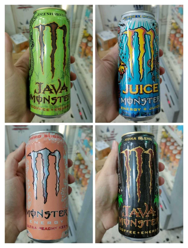 MONSTER ENERGY DA TUTTO IL MONDO USA CANADA GIAPPONE AUSSIE PEACHY DRAGON BEAST - Immagine 2 di 4