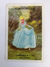 Vintage Rare Retro 1950s Australia SWAP CARD DISNEY Cartoon Cinderella Princess