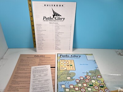   Paths of Glory GMT Games Rule Book and Map Only  