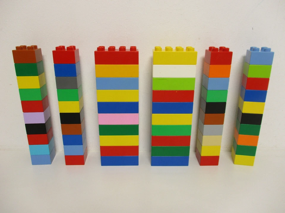 (HK) LEGO Duplo 60 bunte Bausteine Steine 20 2x4 + 40 2x2 Noppen Starterpaket - Bild 3 von 4