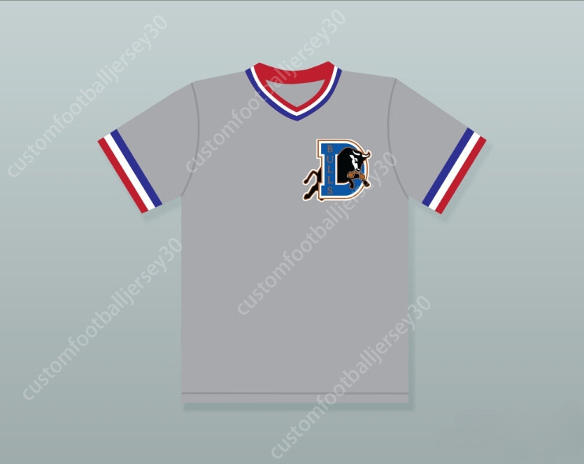 Custom Ebby Calvin 'Nuke' LaLoosh 37 Bull Durham Gray Baseball Jersey