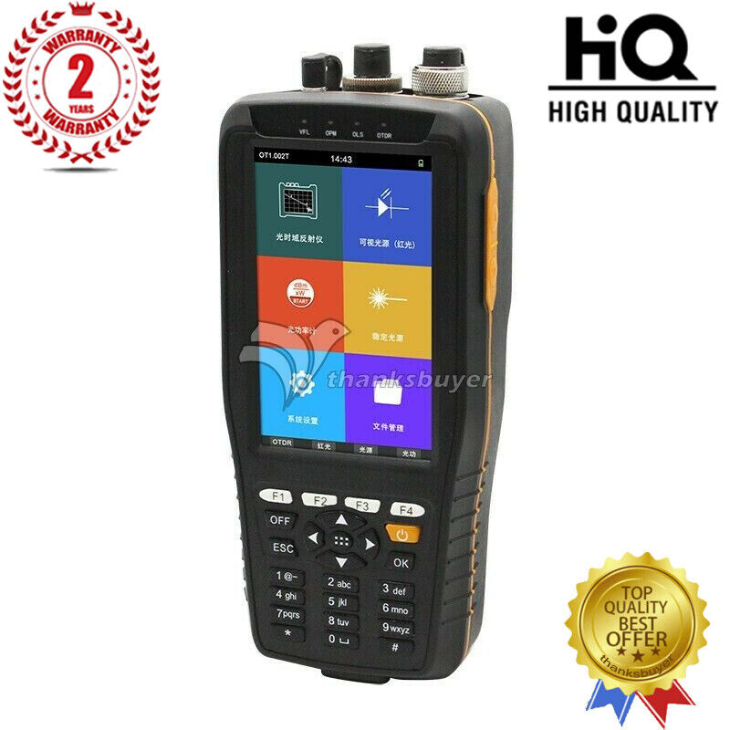 Touch Scree 60KM Optical Time Domain Reflectometer OTDR VFL OPM