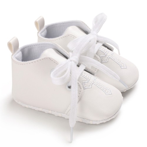 Baby Boys Girls Leather Sneaker Toddler Slip On Anti Skid Newborn First Walkers - Bild 17 von 19