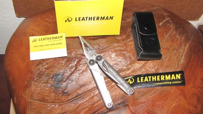 Leatherman WAVE  830078 Multitool  mit Lederholster NEU OVP  Made in USA Outdoor
