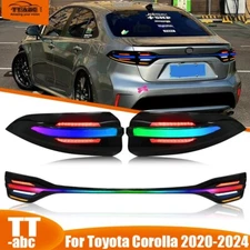Smoke RGB LED Tail Light Center Trunk For Toyota Corolla 2020-2024 Rear Lamps