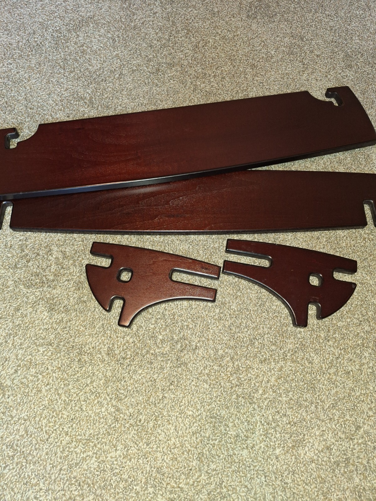 Legare Office Straight Desk With Desk Accessory Shelf Dark Wood