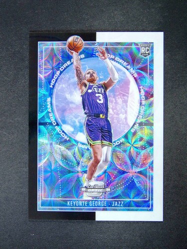 2023-24 Contenders Optic Keyonte George #4 RC Rookie Hoop Dreams White Black /25