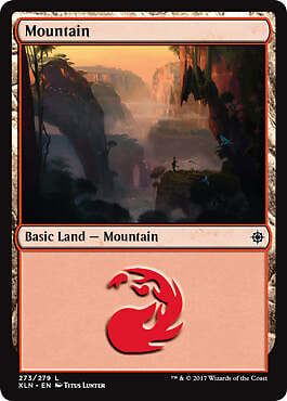 MTG Magic - Mountain B - Ixalan - Common - Foil Near Mint