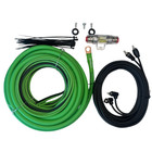 Soundqubed 4 Gauge Amp Kit Cca Amplifier Wiring Complete Install Green Wire Kit