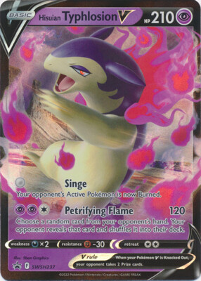 Hisuian Typhlosion V - SWSH237 Sword & Shield  Promo NM Pokemon TCG
