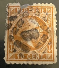 NETHERLAND INDIES postage stamp 1886