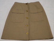 Vintage 1970s buttons full front closure pocketed A skirt 29W x 21.5L
