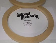 MDF Speaker / Spacer Rings, 6 1/2" X-LARGE Size 1/2" Thick One Pair Made In USA
