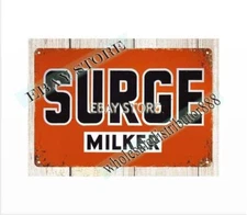 nostalgic garage shop wall art bedroom 1950S SURGE MILKER metal tin sign