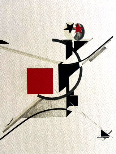 El Lissitzky Lithograph 1976- (Piet Mondrian Hans jean arp Paul Klee ) - Picture 4 of 6