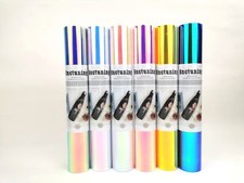 Snc 1Ftx5Ft Quality Vinyl Sticker Adhesive Roll Rainbow Holographic Choose Color
