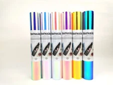 Snc 1Ftx5Ft Quality Vinyl Sticker Adhesive Roll Rainbow Holographic Choose Color