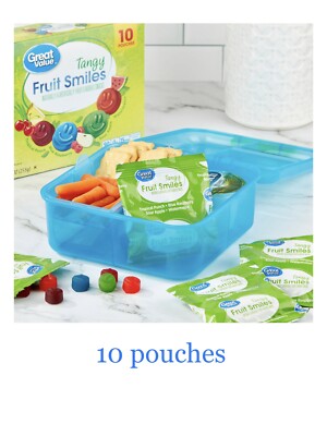 ダミアン・ハースト Fruitful (small) Great Value Tangy Fruit Smiles Snacks, 9 oz Carton, 10 Pouches | eBay