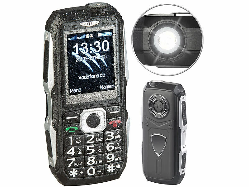 Téléphone mobile outdoor double SIM étanche et antichoc - Simvalley Mobile - Photo 2/4