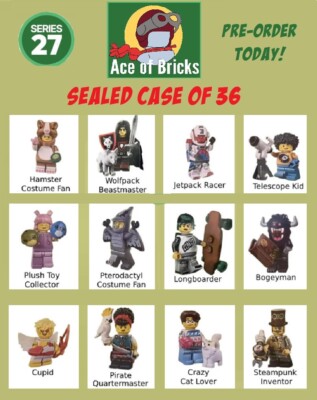 LEGO Series 27 Collectible Minifigures 71048 Sealed Case of 36
