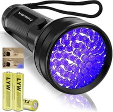 UV Violet 51 LED Flashlight Blacklight Light 395 NM Pet Urine Detector Cat Dog