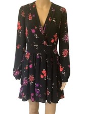Express Floral Dress Size 6 Women’s V-Neck Lined Preppy