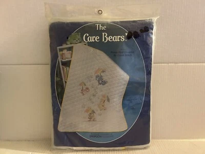 PARAGON NEEDLECRAFT The Care Bears 30"x42" Prequilted Coverlet Cross Stitch - Image 1 of 4