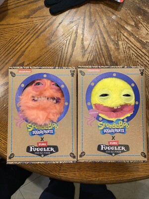 Fuggler SpongeBob SquarePants & Patrick 2 Box Set Collector Plush Doll New
