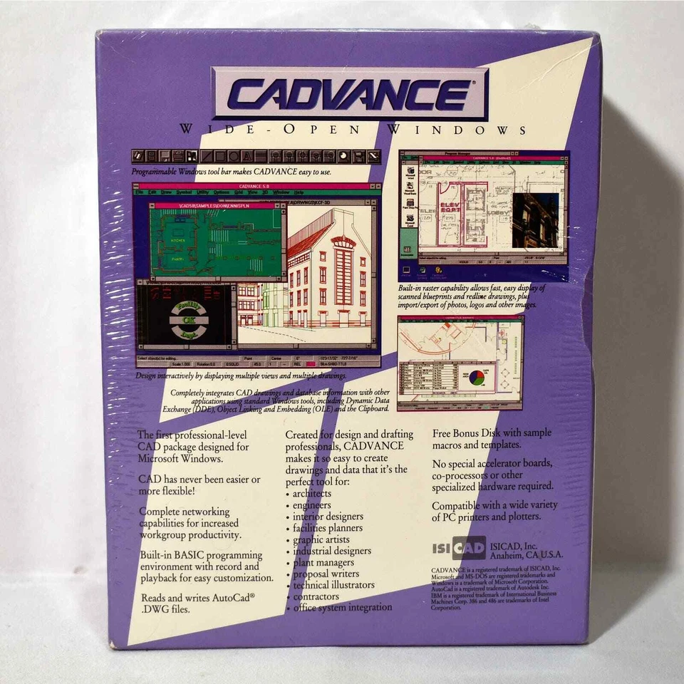Sealed Vintage Big Box CAD Advance Upgrade Software Design Software Windows 0424 - Image 3 of 4