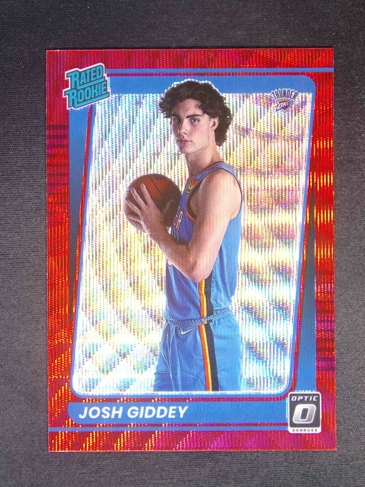 2021-22 Panini Donruss Optic Josh Giddey #152 RC Rated Rookie Red Wave