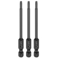 "3Er-Set T10 Magnet-Torx-Bits 1/4\" Sechskant 75Mm FüR Schraubendreher"