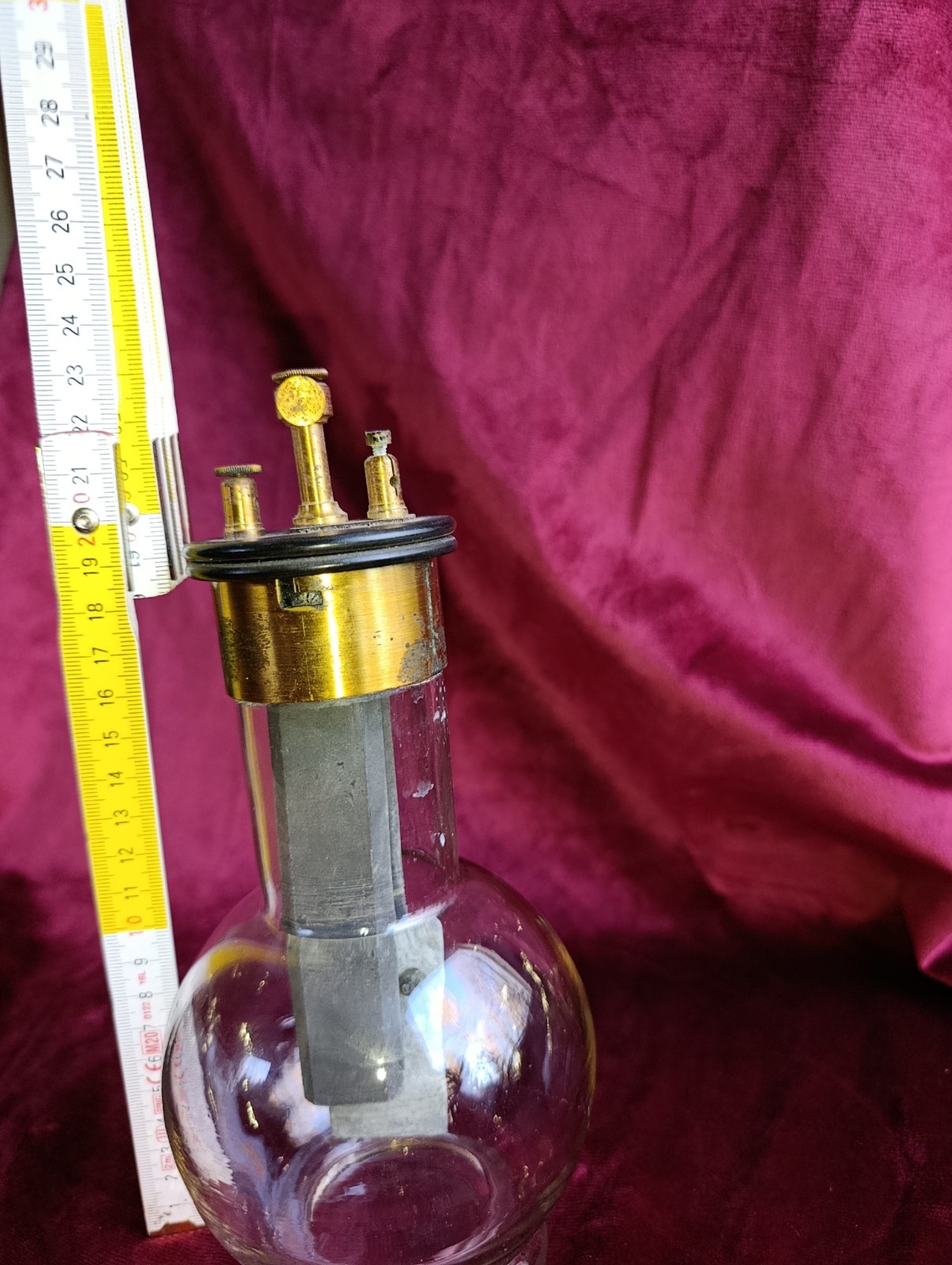 Antique 1800's Grenet Cell Glass Battery bichromate cell laboratory curiosity