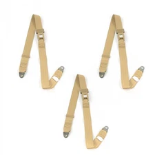 Ford Truck 1967 - 1979  Standard 2pt Tan Lap Bench Seat Belt Kit - 3 Belts rat 