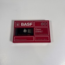 BASF 60 Ferro Extra I Stereo Cassette tapes - Two Blanks - IN ORIGINAL PACKAGING