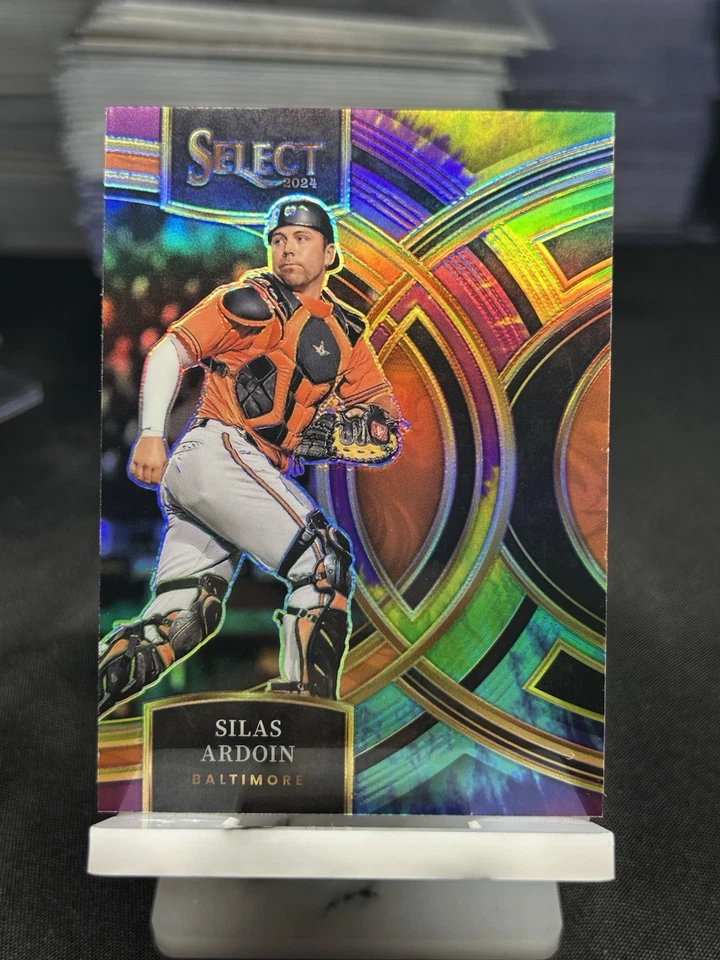 2024 Select Premier Level Tie-Dye Prizm /25 - Silas Ardoin Baltimore Orioles #41 - Image 4 of 4
