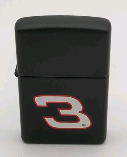 Vintage 1998 Dale Earnhardt Zippo Lighter Matte Black with #3