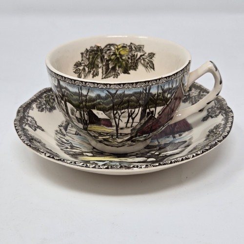 Johnson Brothers Friendly Village "The Ice House" Cups & Saucers Made In England