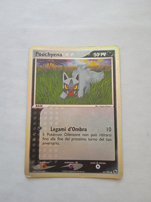 Pokemon Karte ''Poochyena'' 65/109 Reverse Holo EX Rubin & Saphir DEU. 2003
