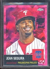 Jean Segura 2022 Topps Chrome Platinum Red Atomic Refractor #499 (38/100)