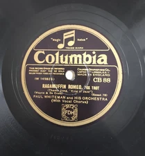 PAUL WHITEMAN Ragamuffin Romeo / It Happened In Monterey UK Brunswick 78 jazz