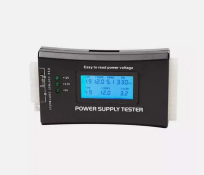 Power Supply Tester PC Computer LCD 20/24 PSU ATX BTX ITX SATA HDD Digital&&#//