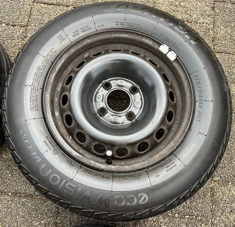 4 SOMMERRÄDER RENAULT MEGANE i 19 21 CLIO B 175/70R13 82T FREIHAUS - Bild 3 von 4