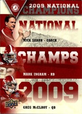 2012 Upper Deck University of Alabama Football Cards Checklist 20